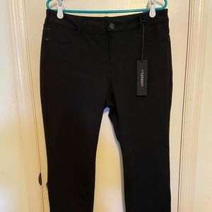 Liverpool Madonna Black Stretch 16 / 33 Ponte Knit Legging Jeans